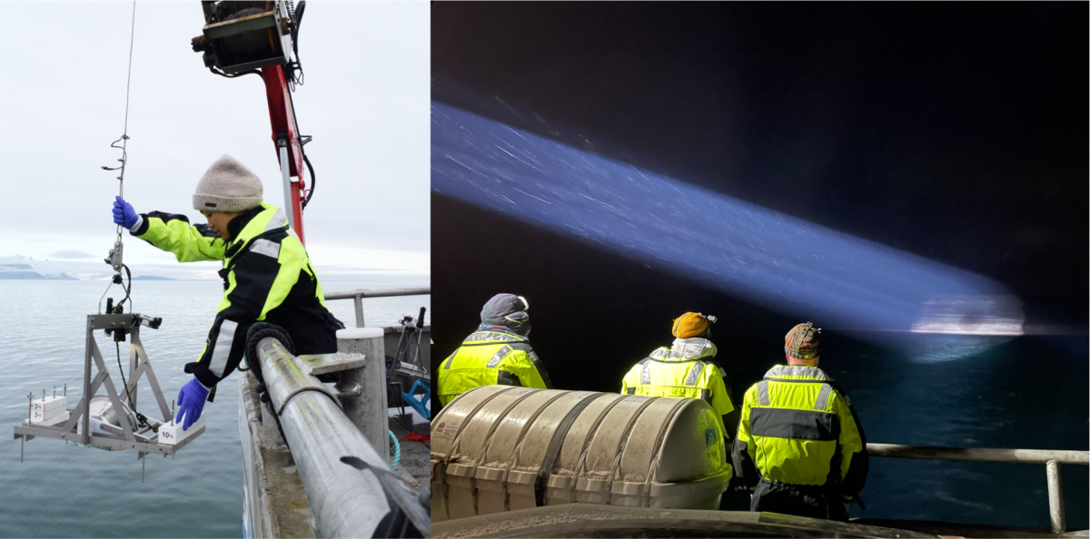 Scientists from Bremen at work throughout the Arctic seasons – from the midnight sun to the polar night. (© Max Planck Institute for Marine Microbiology)