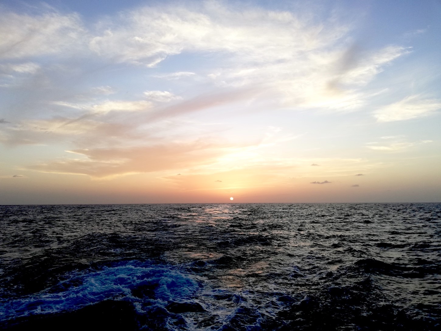 Open Ocean Barbados view from ship