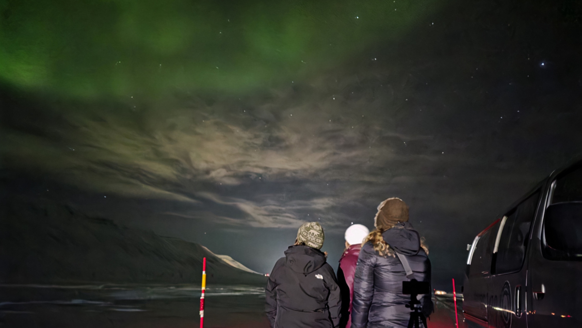Nordlichter Über Svalbard