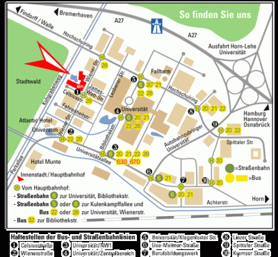 Map of the MPIMM location Map of the MPIMM location