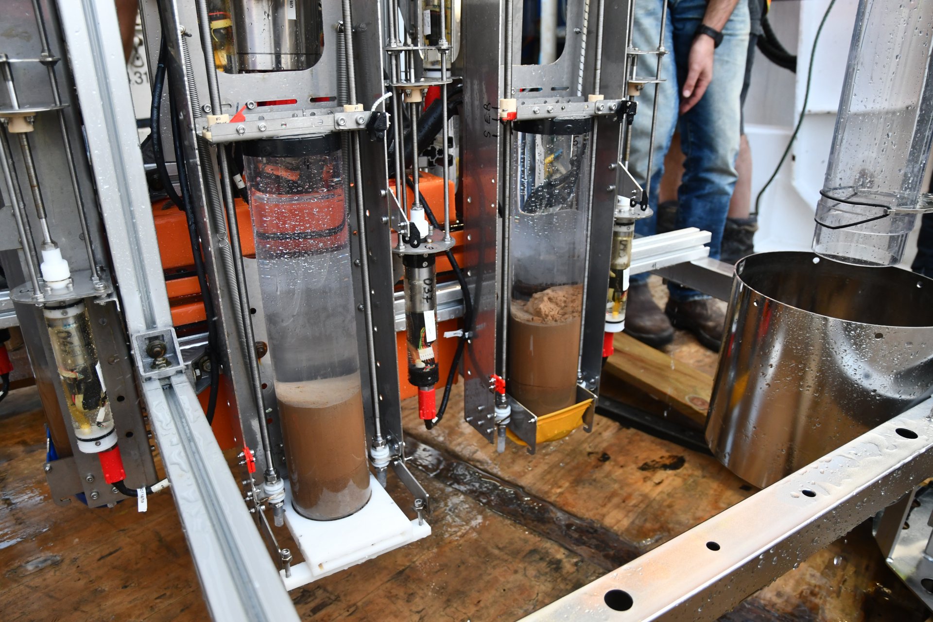 Sediment samples retrieved from bottom of Kermadec Trench, December 2017. (Anni Glud)