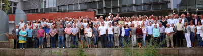 The assembled guests of the farewell party. The assembled guests of the farewell party.