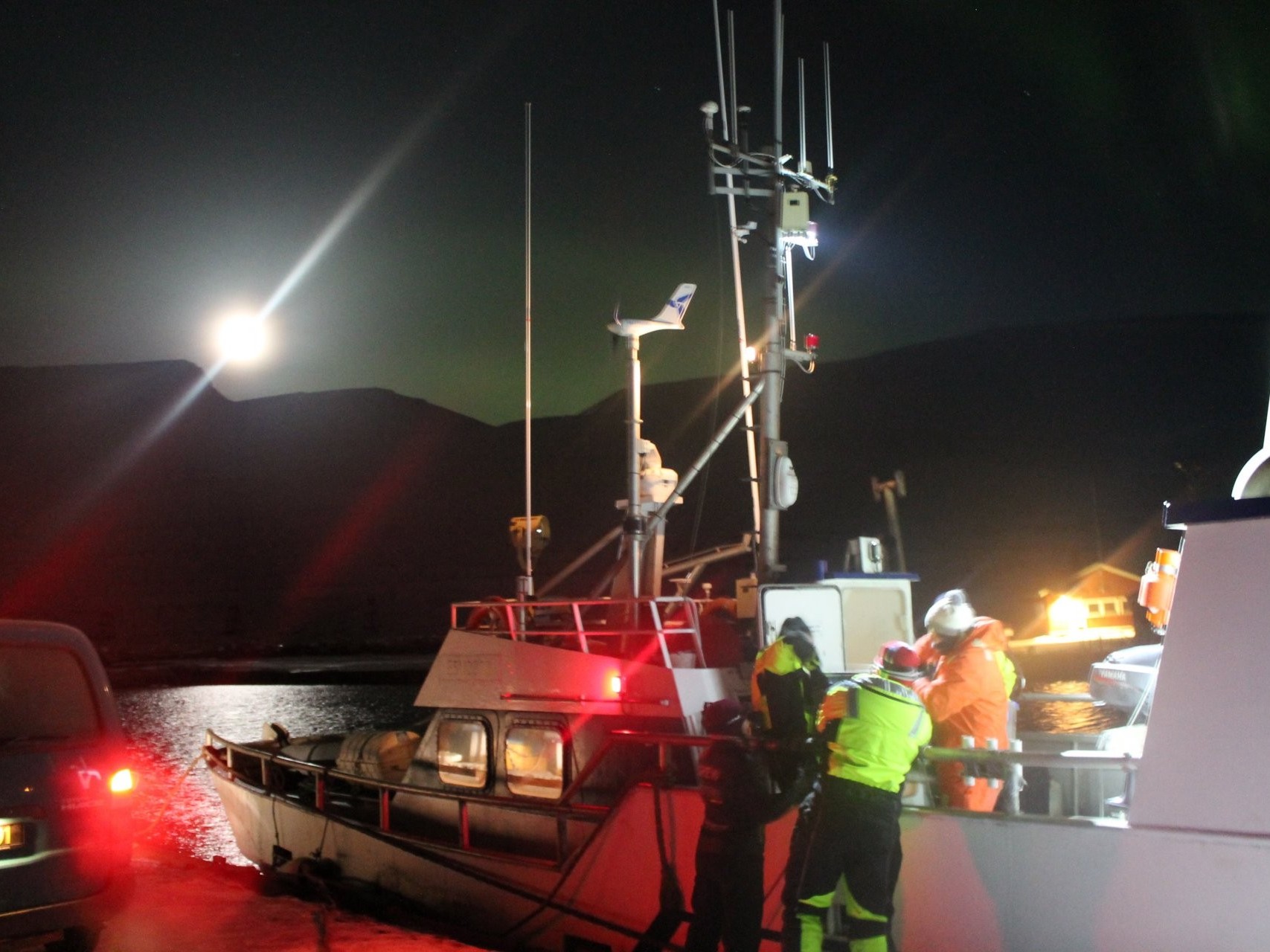 Die Farm im Isfjord vor Spitzbergen (© MPIMM, K. Knittel)