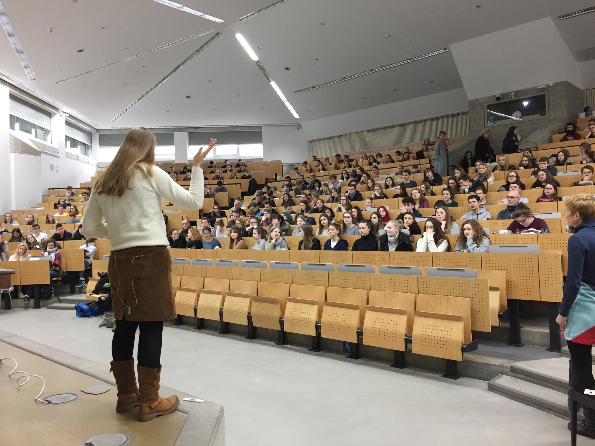 Cornelia Jaspers am Ocean Day 2019 (© MPIMM/A. Esken)