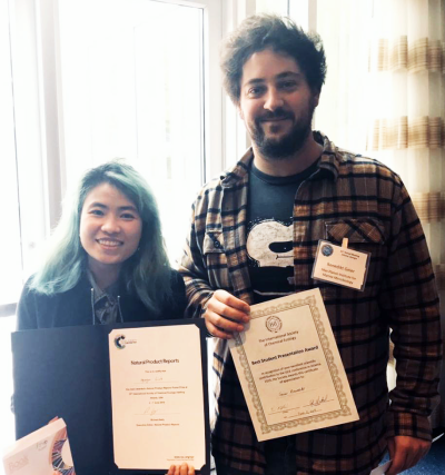 Linh Nguyen and Benedikt Geier with their awards Linh Nguyen and Benedikt Geier with their awards