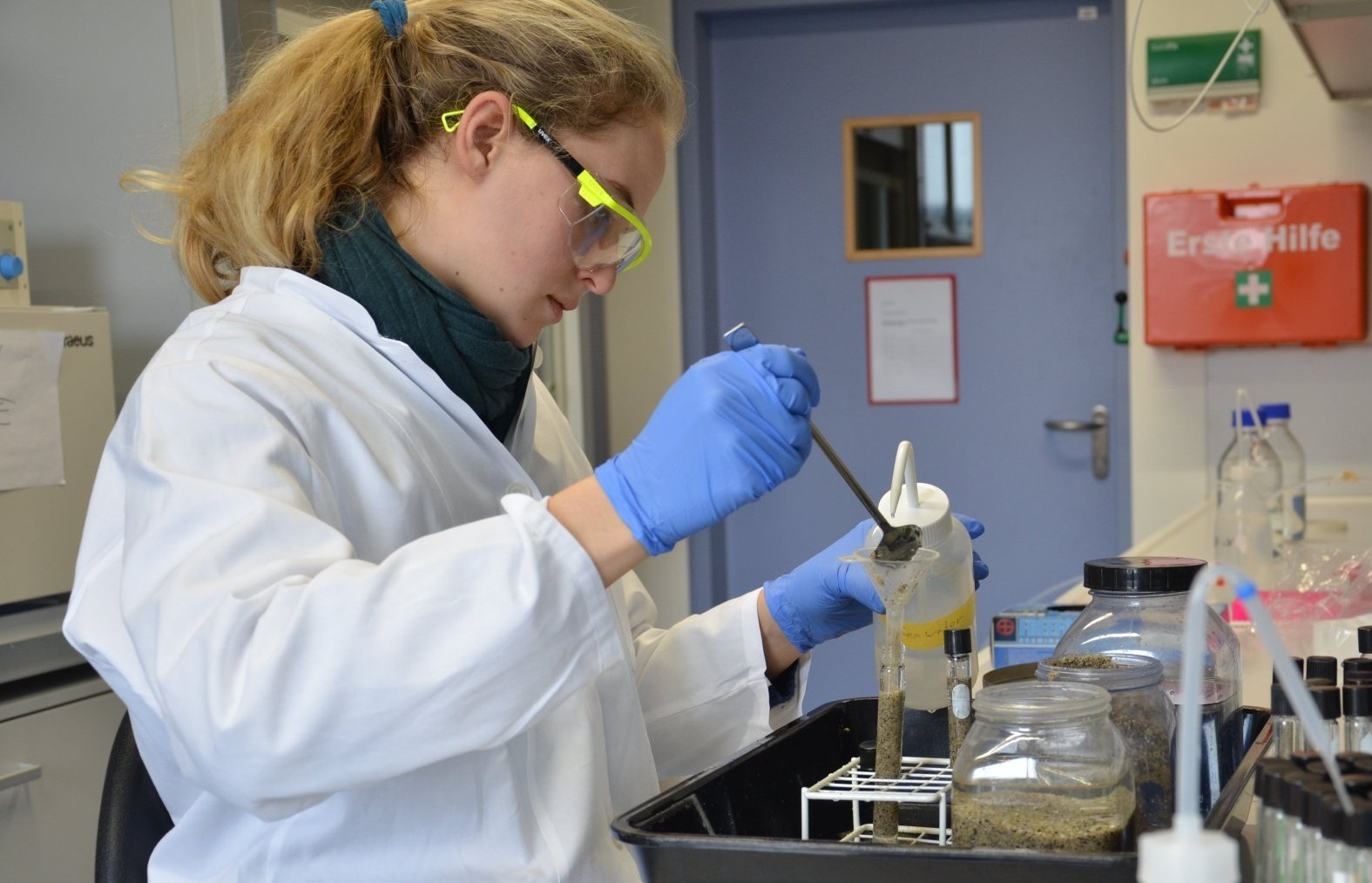 Arbeit im Labor. © Max-Planck-Institut für Marine Mikrobiologie 