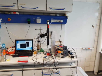 Laboratory microsensor equipment installed at the AWI, Helgoland. Laboratory microsensor equipment installed at the AWI, Helgoland.