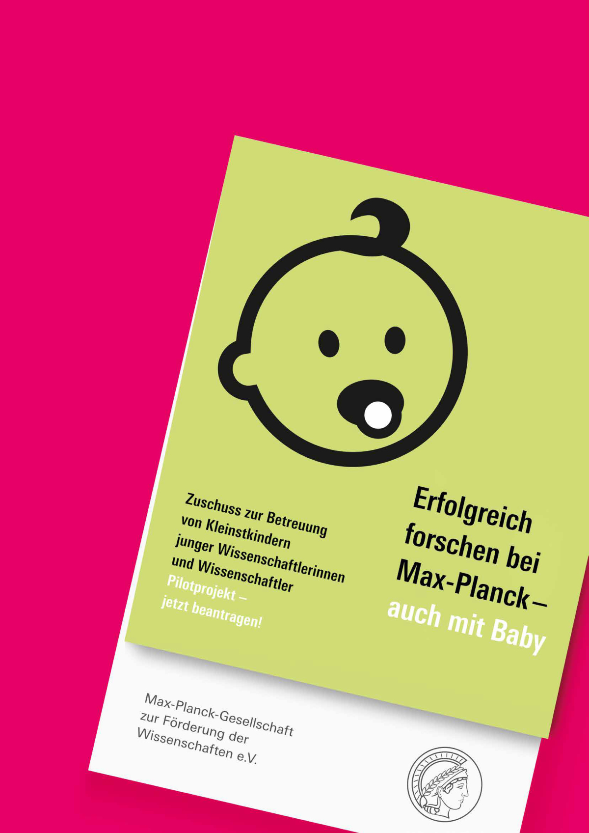 Flyer Kleinstkindbetreuung bei Max-Planck