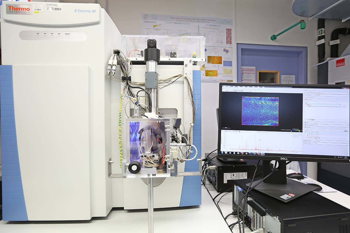 Our MALDI imaging mass spectrometer (© Max Planck Institute for Marine Microbiology/ K. Matthes) Our MALDI imaging mass spectrometer (© Max Planck Institute for Marine Microbiology/ K. Matthes)