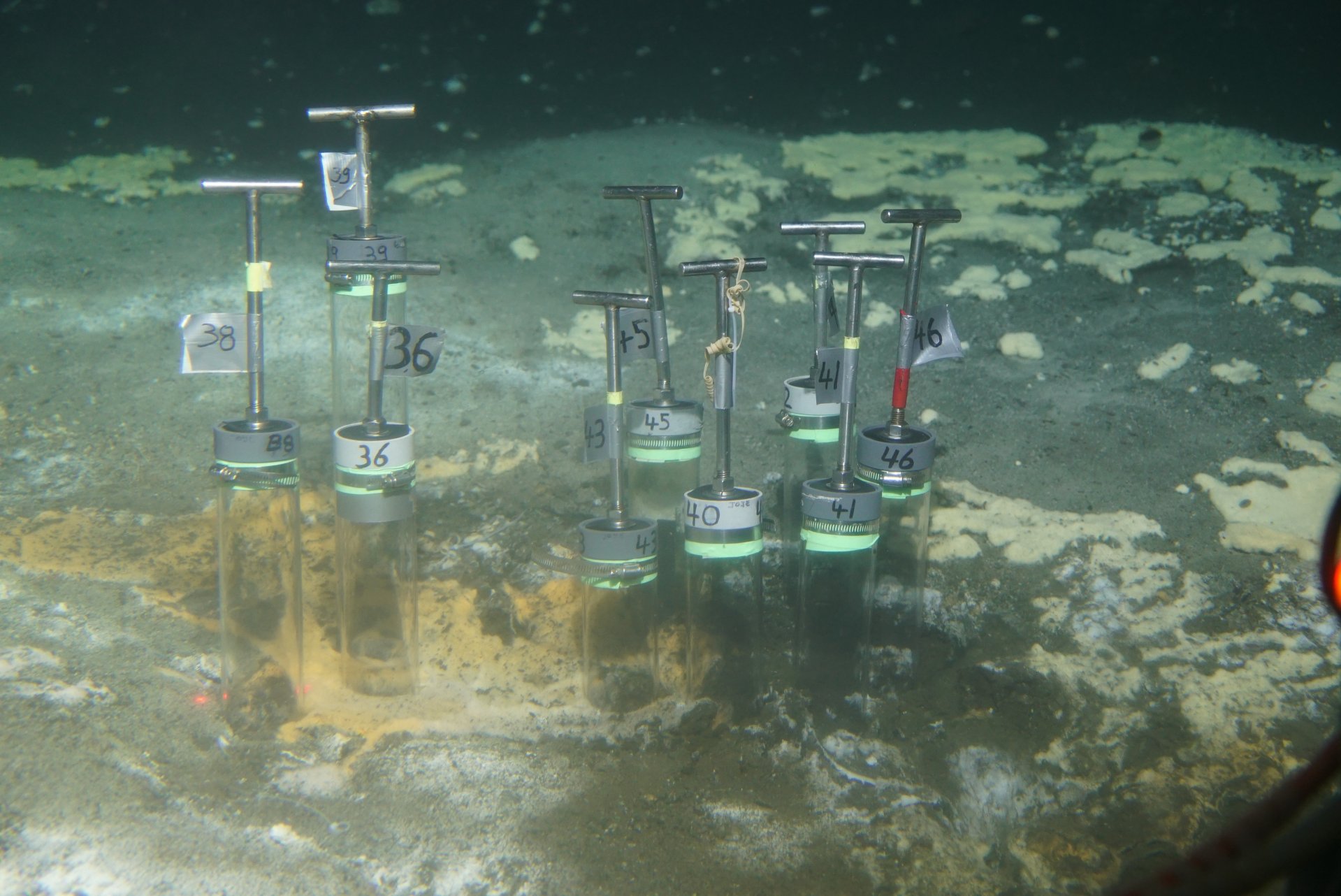 Sampling from the hot sediments